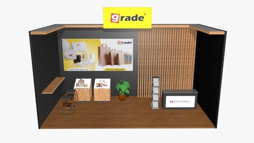 booth from Grade on Trade Expo Indonesia 2020