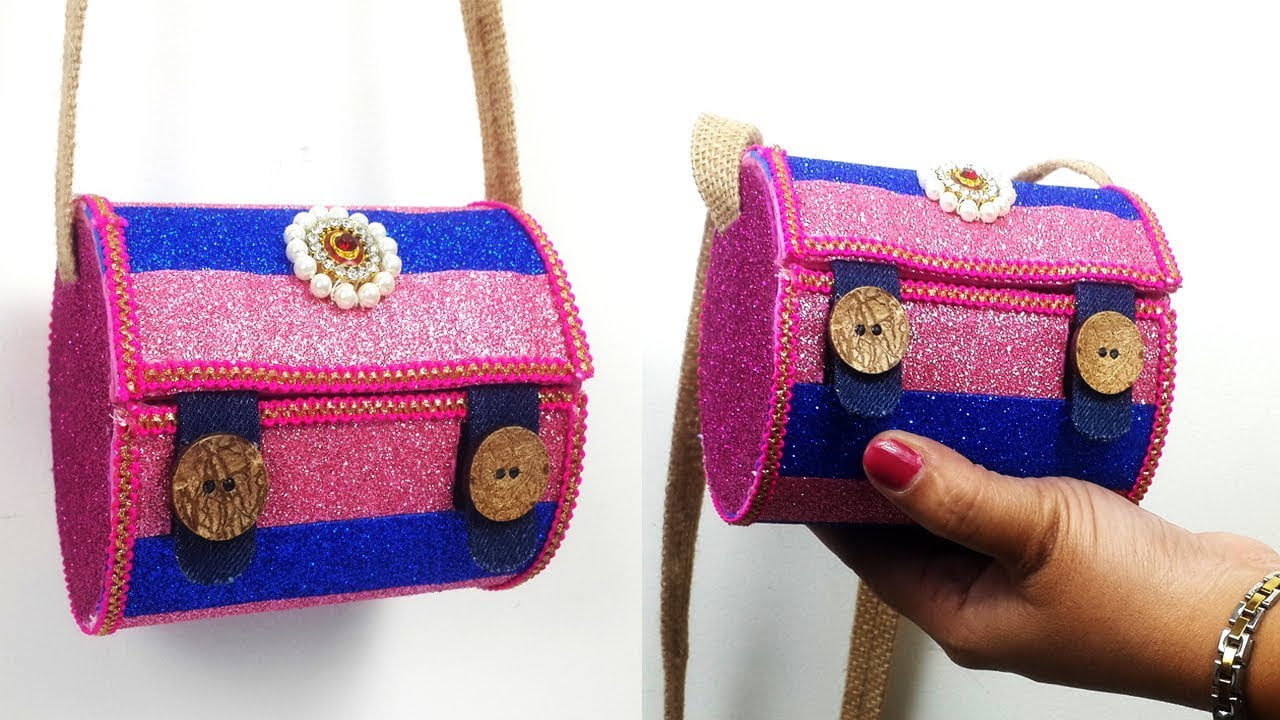 How To Make glitter foam sheet money purse || DIY purse with glitter sheet  in 2024 | How to make glitter, Diy purse, Money purse